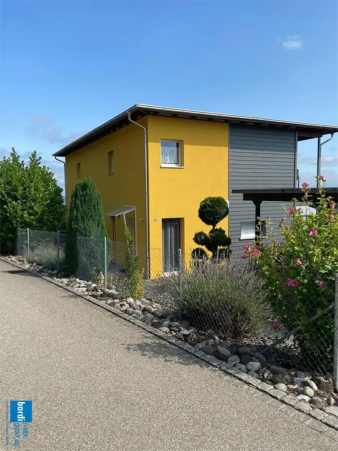 Frischer Fassadenanstrich EFH Solothurn durch bordi Malergeschäft